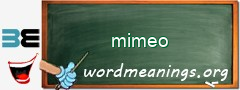 WordMeaning blackboard for mimeo